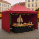 Aga Namiot handlowy PARTY 3x4,5m Bordowy