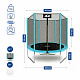 Aga SPORT TOP Trampolina 180 cm Jasno niebieska + siatka zabezpieczająca