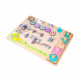 Aga4Kids TABLICA MANIPULACYJNA Montessori Drewniana DS5768