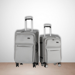 Aga Travel Zestaw walizek podróżnych MR4676 Jasnoszary 2CZ052 - 2.JAKOŚĆ