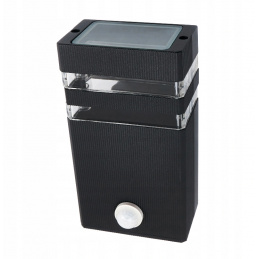 Lampa zewnętrzna LED INEZ czarna PIR - 1 x GU10 - 230V