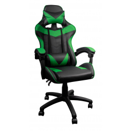 Fotel gamingowy Aga MR2080 czarno-zielony