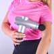 Aga Pistolet do masażu Masażer do ciała + Torba + Wymienne końcówki DS1606 Srebrny