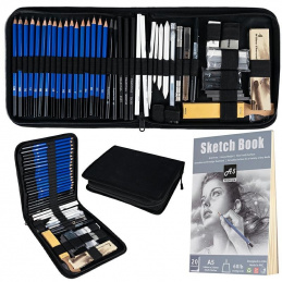 K101E ZESTAW DO RYSOWANIA SZKICOWANIA 54  SZT