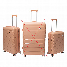 Aga Travel Zestaw walizek podróżnych Pudrowy róż, rozmiar M + S, 6CZ017 - II. JAKOŚĆ