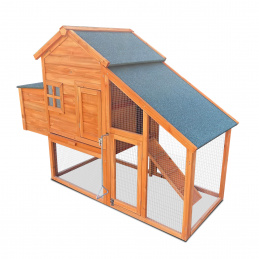 Aga KURNIK Z WYBIEGIEM DREWNIANY DLA 4-6 KUR 173x66x120 cm