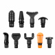 Aga Pistolet do masażu Masażer do ciała + Torba + Wymienne końcówki DS1601 Srebrny