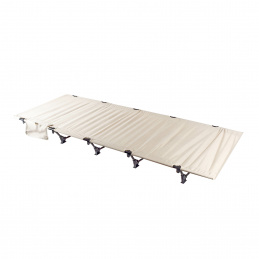 Aga Łóżko polowe składane Beżowe