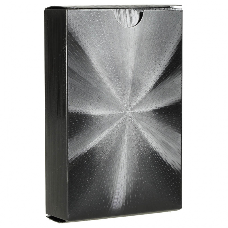 Karty do gry plastikowe czarne