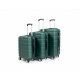 Aga Travel ZESTAW WALIZEK 3w1 KOMPLET WALIZKA PODRÓŻNA BAGAŻ MR4650 Zielona