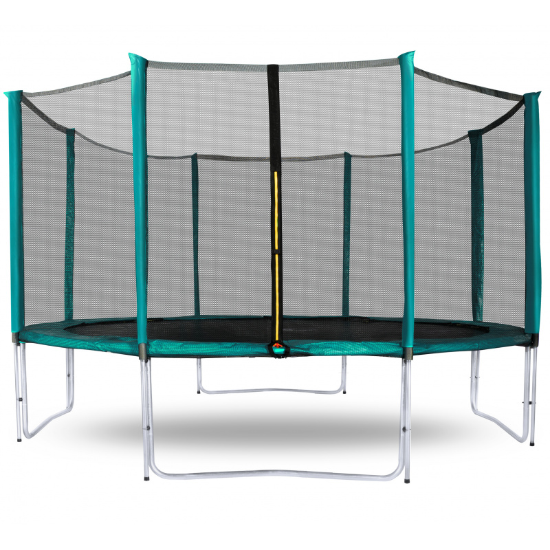 Aga SPORT PRO Trampolina 366 cm Ciemnozielona + siatka ochronna