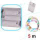 Lampki LED druciki dekoracyjne 5m 50LED multikolor