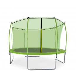 Aga SPORT FIT Trampolina 366 cm Jasnozielona + wewnętrzna siatka ochronna