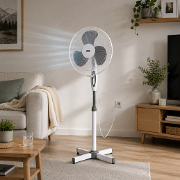 Aga Wentylator domowy 43 cm Biały - VENBILY - II. JAKOŚĆ