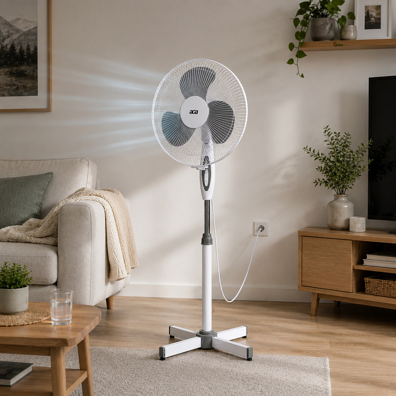 Aga Wentylator domowy 43 cm Biały - VENBILY - II. JAKOŚĆ