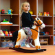 Aga4Kids Koń na biegunach RH01 Jasnobrązowy z cętkami