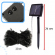 Lampki solarne łańcuch świetlny 20m 200LED ciepły