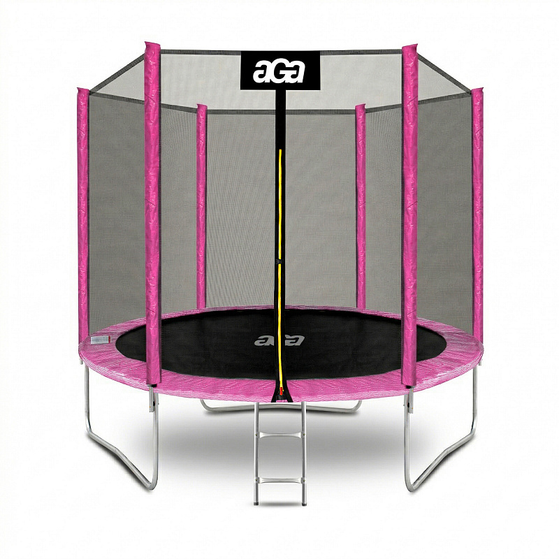 Trampolina ogrodowa SPORT TOP 250cm różowa + siatka zabezpieczająca + drabinka