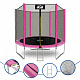 Trampolina ogrodowa SPORT TOP 250cm różowa + siatka zabezpieczająca + drabinka
