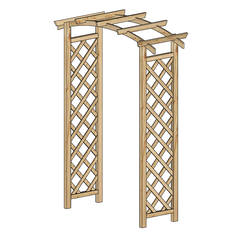 Aga Pergola ogrodowa z łukiem 221,5x52x130 cm - II. JAKOŚĆ