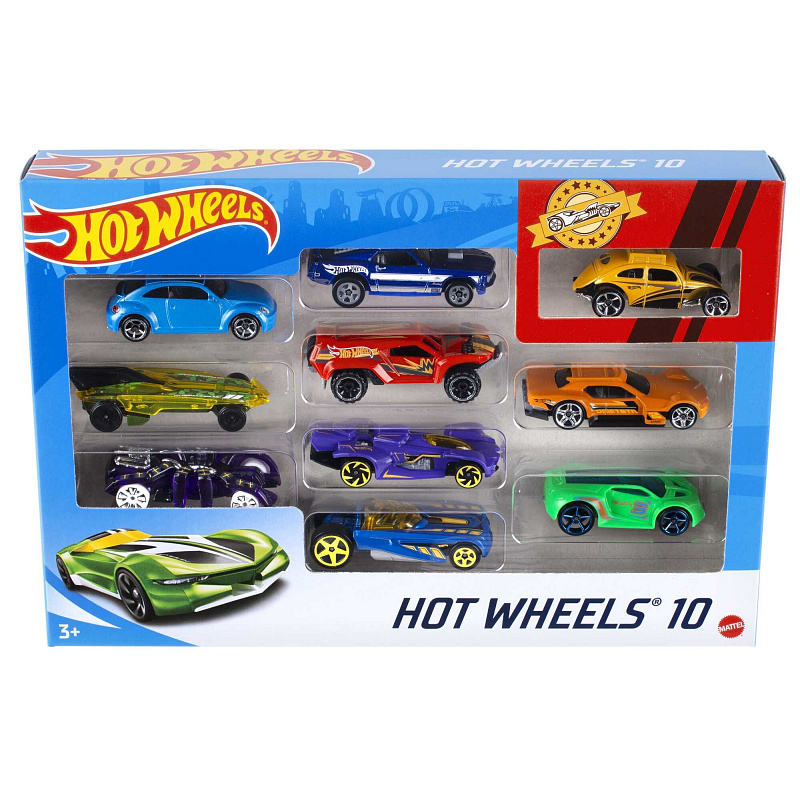 Hot Wheels 10 szt. samochodzików 54886