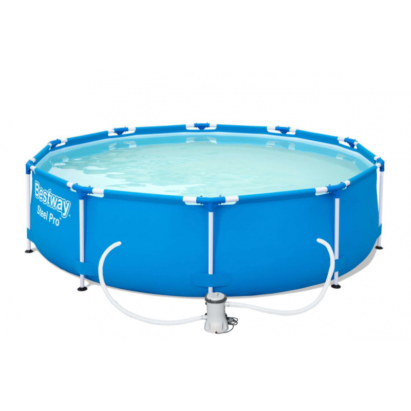 Bestway Basen stelażowy Steel Pro 3,05 x 0,76 m 56679 + Pompa filtrująca