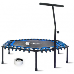 Aga Smart FITNESS Trampolina 130 cm Niebieska + uchwyt