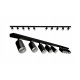 Reflektor sufitowy VIKI SILVER - 10xGU10 - czarny
