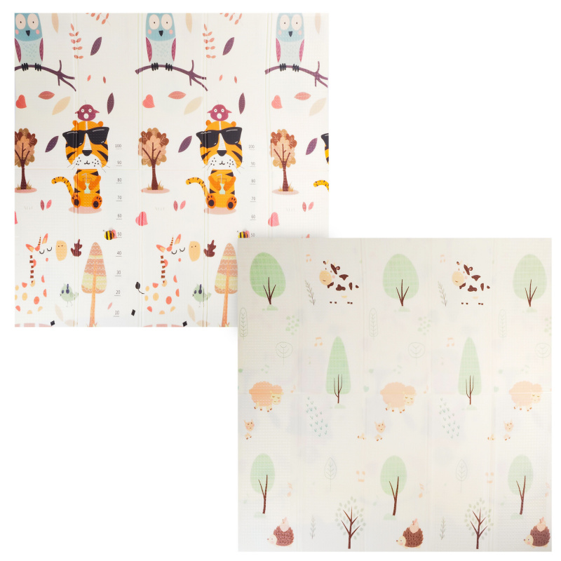 Aga4Kids Dwustronna mata piankowa dla dzieci 200x180 cm DS3009