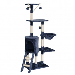 Aga Drapak dla kota 55x36x136 cm Ciemnoszary