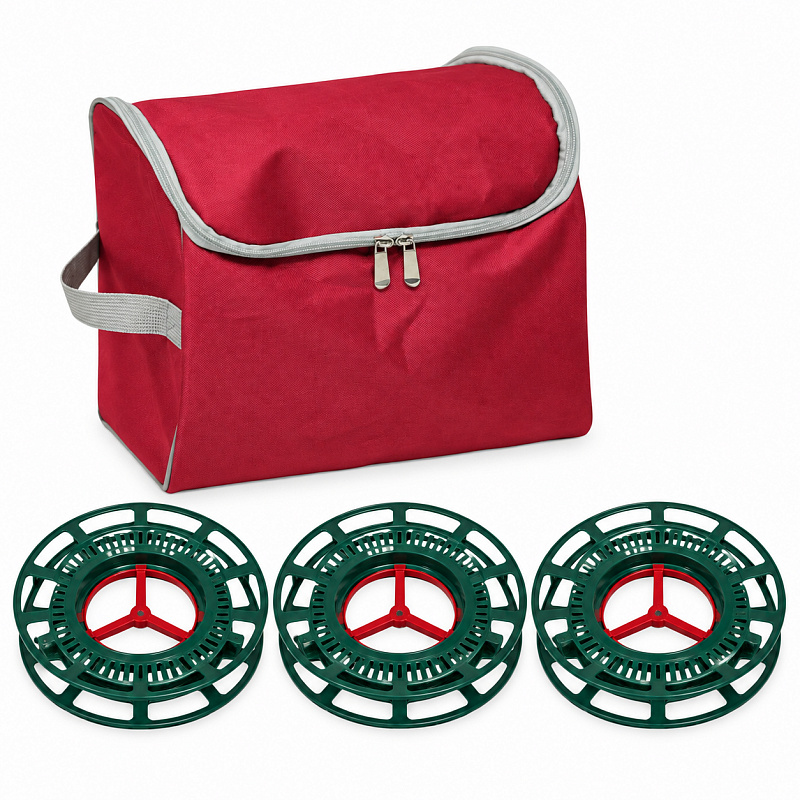 Aga Organizer na lampki choinkowe z 3 bębnami 29x26x29 cm