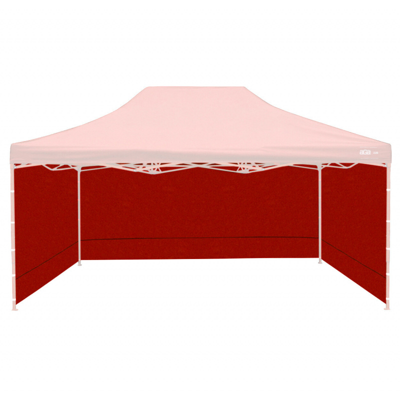 Aga Ścianki boczne do stoiska handlowego 3x4,5m Czerwone