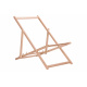 Aga Drewniany leżak składany brązowy