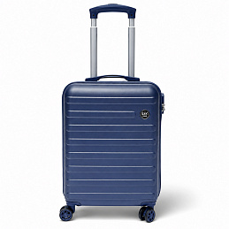 Linder Exclusiv Walizka podróżna kabinowa LEKKA 2,5 kg bagaż podręczny 40x20x55 cm Niebieski