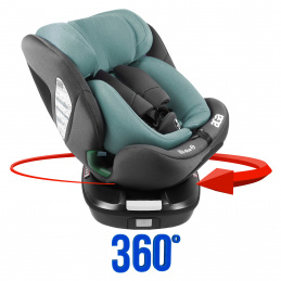 Aga Fotelik samochodowy i-Size 360° 0-36 kg Zielony 2DZ251 - II. JAKOŚĆ Aga Fotelik samochodowy i-Size 360° 0-36 kg Zielony 2DZ251 - II. JAKOŚĆ