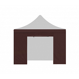 Aga Ściana boczna z drzwiami POP UP 3x3 m Brązowy