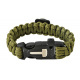 Bransoletka SURVIVAL z akcesoriami - zielona