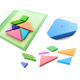 Książeczka magnetyczna układanka klocki 3D tangram