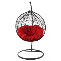Aga Fotel wiszący ORTA MR4202B-R Czarno/Czerwony