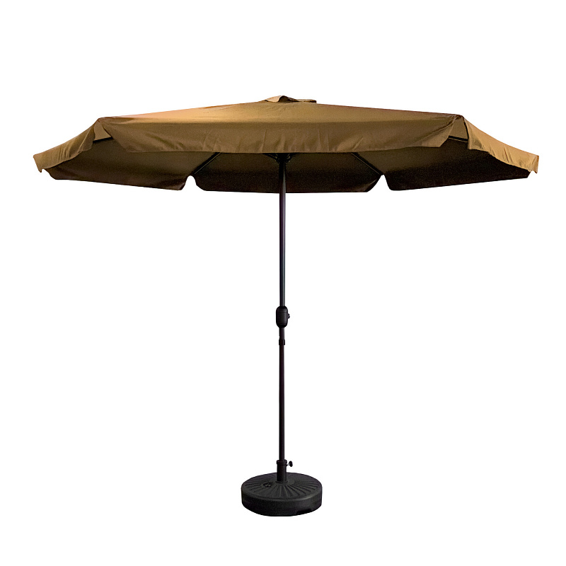Aga PARASOL OGRODOWY 3m 300cm OTWIERANY NA KORBKĘ MR2027 Brązowy