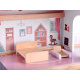 Drewniany domek dla lalek w stylu Boho led ZA4131 uniwersalny