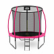 Aga SPORT EXCLUSIVE Trampolina 250 cm Różowa + siatka ochronna + drabinka - II. JAKOŚĆ