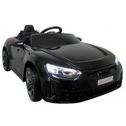 AUDI E-Tron GT Czarny Auto na akumulator EVA Skóra pilot