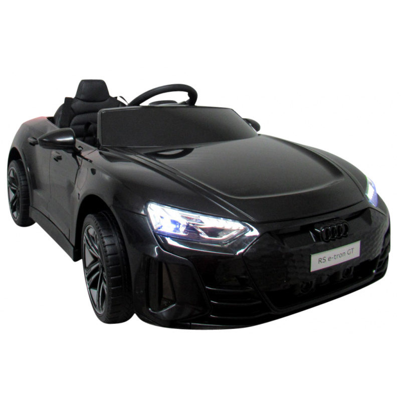 AUDI E-Tron GT Czarny Auto na akumulator EVA Skóra pilot