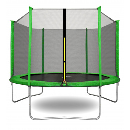 Aga SPORT TOP Trampolina 305 cm Jasnozielona + siatka ochronna