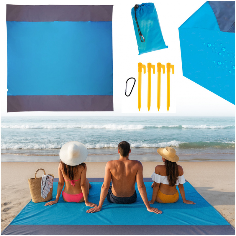 Mata plażowa koc biwakowy wodoodporny 210X200