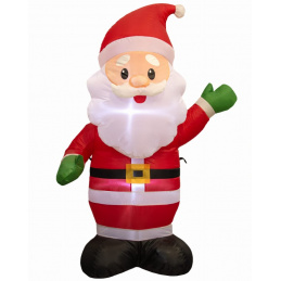 Mikołaj nadmuchiwany z podświetleniem LED - 125 cm