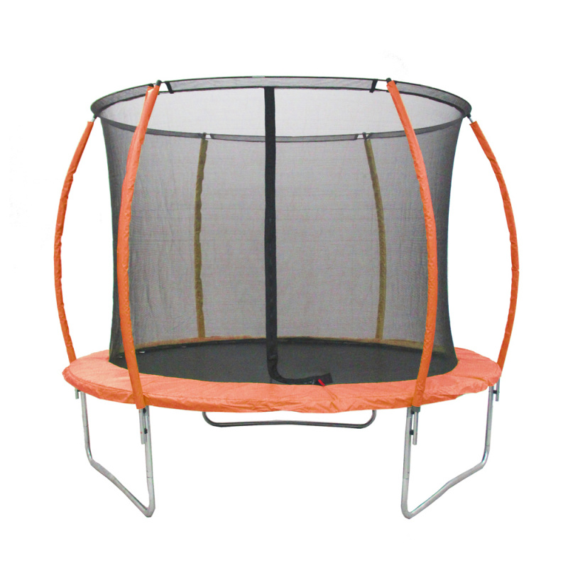Legoni Trampolina 250 cm pomarańczowa + wewnętrzna siatka ochronna
