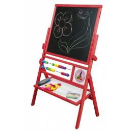 Aga4Kids Dziecięca tablica dwustronna TC Czerwona