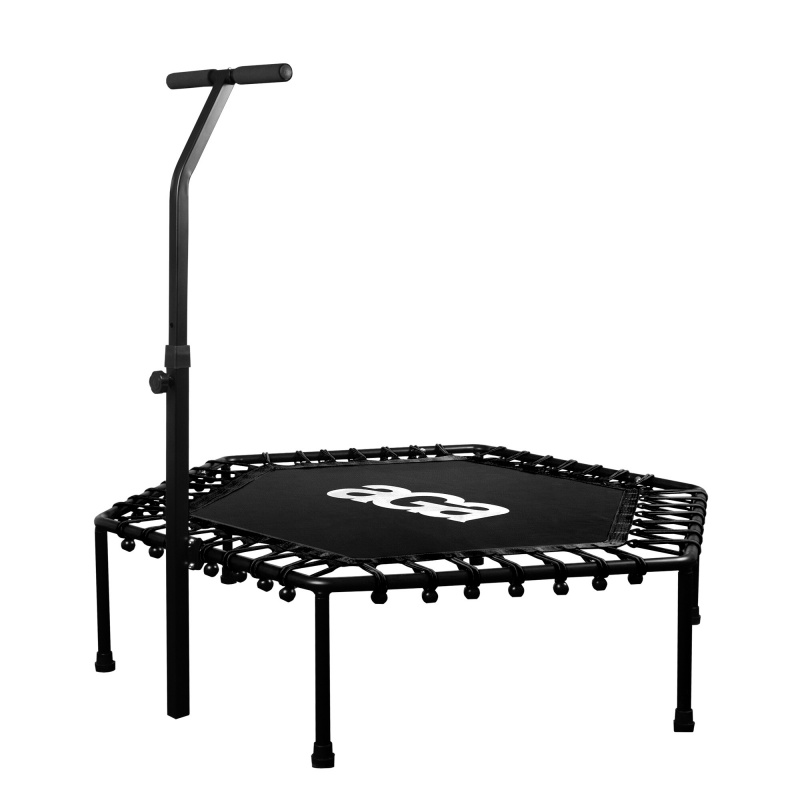 Aga FITNESS Trampolina 130 cm Czarna + uchwyt